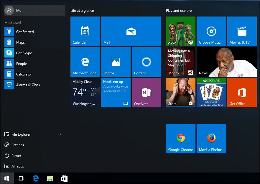 Acces the Settings app