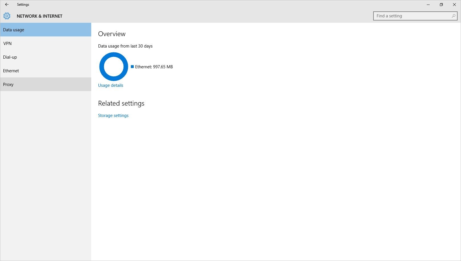Select Proxy settings