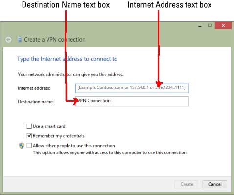 Windows 8 VPN Create